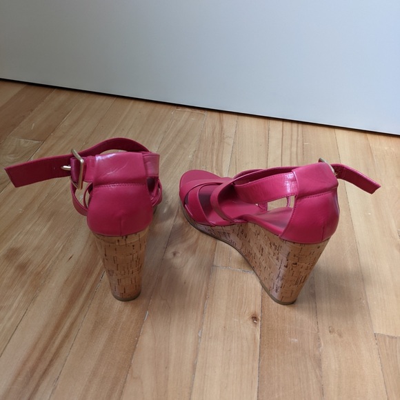 Cole Haan pink wedges leather - Picture 4 of 5